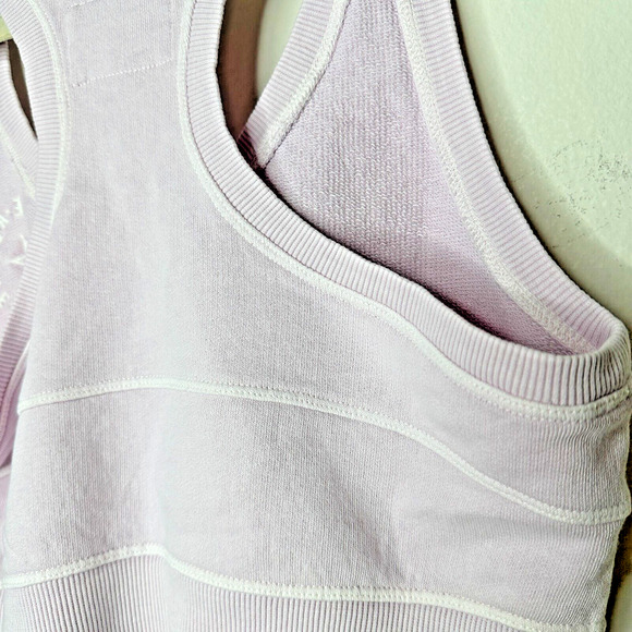 NWT L*Space Out Of Bounds Peony Lilac Crop Scoop Neck Racerback Sports Bra S - Picture 11 of 15